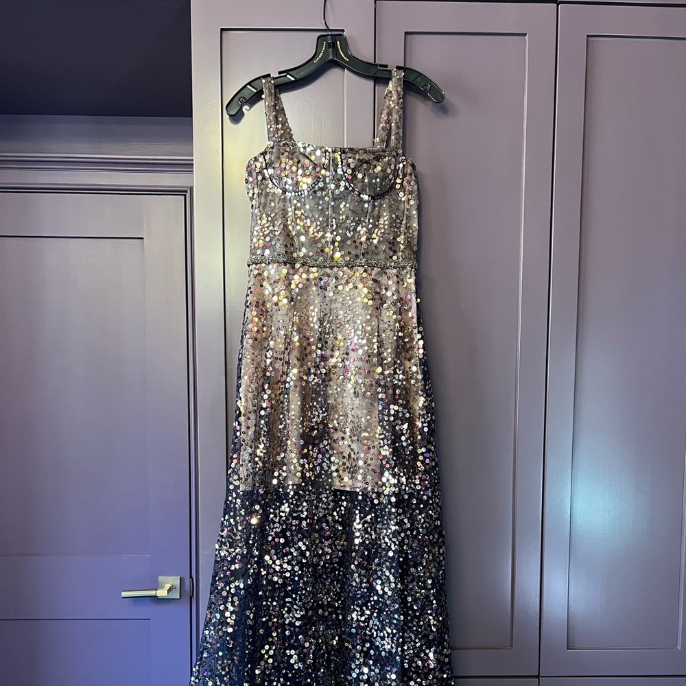 Bronx and Banco Midnight Noir Gown- size 2/XS